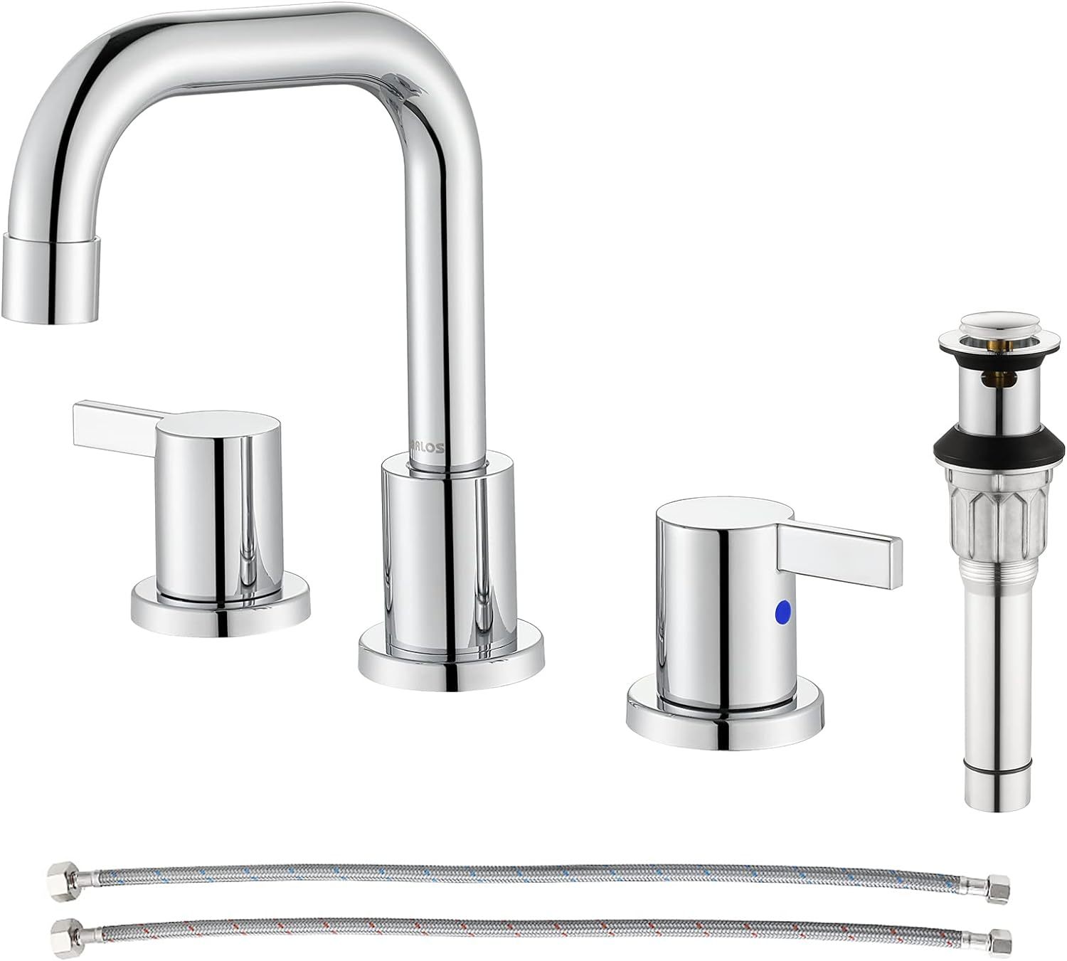 Primary image for Parlos Two-Handle Widespread Bathroom Faucet With Metal Pop-Up Drain, 1364901.