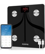 Renpho Elis 1 Body Fat Scale, Usb Rechargeable Digital Bathroom Scale,, ... - $44.99