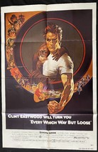 Every Which Way But Loose One Sheet Movie Poster- 1978 Clint Eastwood - £114.17 GBP