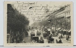 Paris Le Boulevard des Italiens c1904 Italians Street Scene France Postcard L13 - £15.94 GBP