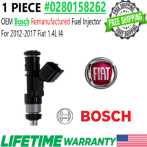 GENUINE Bosch 1 piece Fuel Injector for 2012-2017 Fiat 500 1.4L I4 #0280158262 - £36.97 GBP