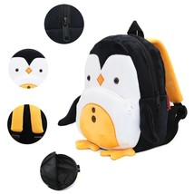 Cute Penguin  Backpack Soft Plush Kids Schoolbag Snack Toy  Bag 4XFF - £98.78 GBP