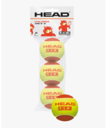 Head TIP Red Tennis Ball Racquet Racquet Ball 3 Balls / 1 Pack Yellow Re... - £18.71 GBP