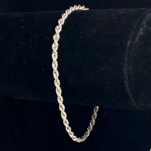 AUS Sterling 925 Silver Twisted Rope Bracelet - £47.31 GBP