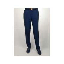 Mens Renoir 3 Piece Vested Suit Glenn Plaid Notch Lapel Business 278-2 Navy Blue image 10