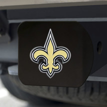 New Orleans Saints Hitch Cover Color Emblem on Black - $1,071.61 MXN