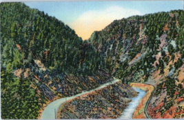 Byers Canyon and the Colorado River on US 40 Colorado Postcard - $5.16