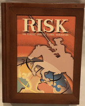 2005 Vintage Game Risk Collection Wooden Bookshelf Edition By Hasbro - $32.99