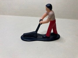 Rare Vintage Bburago Ferrari Red Pit Crew Floor Jack Collectible Figurine - $11.75