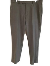Angelo Rossi Vintage Italian Gray Tapered Trousers Dress Pants 38x31 Pockets - £15.78 GBP