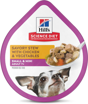 Wet Dog Food, Adult 7+ for Senior Dogs, Small Paws for Smal - $74.24