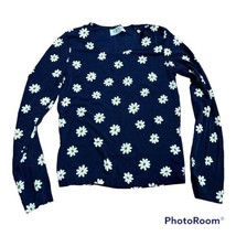 Y2K 90&#39;s long sleeve daisy stretch fitted A Byer top size Small  - £15.98 GBP