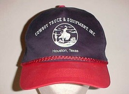Cowboy Truck &amp; Equipment, Inc. Houston Texas Adult Unisex Blue Cap One Size New - £13.23 GBP