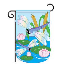 Dragonfly - Applique Decorative Garden Flag - G154046-P2 - £15.91 GBP