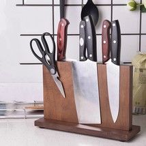 Magnetic knife rack, Wooden knife holder, Wood knife block - £110.12 GBP