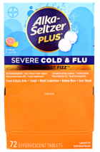 Alka-Seltzer Plus Severe Cold and Flu Effervescent Tablets Citrus 72 Ct ... - $28.51
