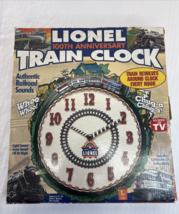 Lionel 100th Anniversary Train Clock New In Box Chug-a Chug-a!! NIB** - $37.27