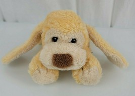 Dakin Stuffed Plush Puppy Dog 1983 Yellow Beige Cream Laying Lying 8&quot; - £47.47 GBP