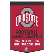 Ohio State Buckeyes Banner Wool 24x38 Dynasty Champ Design Football - €68,24 EUR