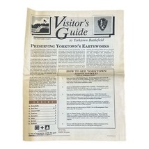 Yorktown Battlefield Visitors Guide National Park Service 1993 Vintage - $9.89