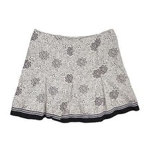 Cato Women&#39;s 26W Plus Black White Whimsical Floral Knee Length Skirt Cot... - $24.19