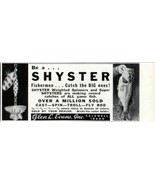 1957 Print Ad Shyster Fishing Lures Glen L Evans Inc Caldwell,Idaho - £7.80 GBP