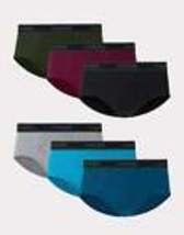  Brief Underwear Mid Rise Tagless Wicking Comfort Flex Waist Hanes Men&#39;s... - £20.42 GBP