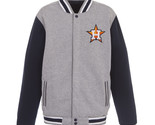 MLB Houston Astros Reversible Full Snap Fleece Jacket JH Design 2 Front ... - $119.99