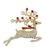 Celebrate It Gem-Studded Reindeer Brooch - $18.80