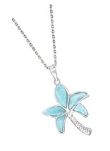 Palm Tree Pendant Necklace in Sterling - $216.87