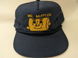 Mr Muffler Blue Trucker Baseball Rope Adjustable Snap Back Hat Cap Lid - $24.74
