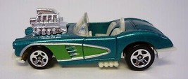 Hot Wheels &#39;58 Corvette HW Mystery Teal Green Die-Cast Car 1994 - £5.20 GBP