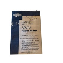 Homart Glass Lined Water Heater User&#39;s Manual Only - $14.84