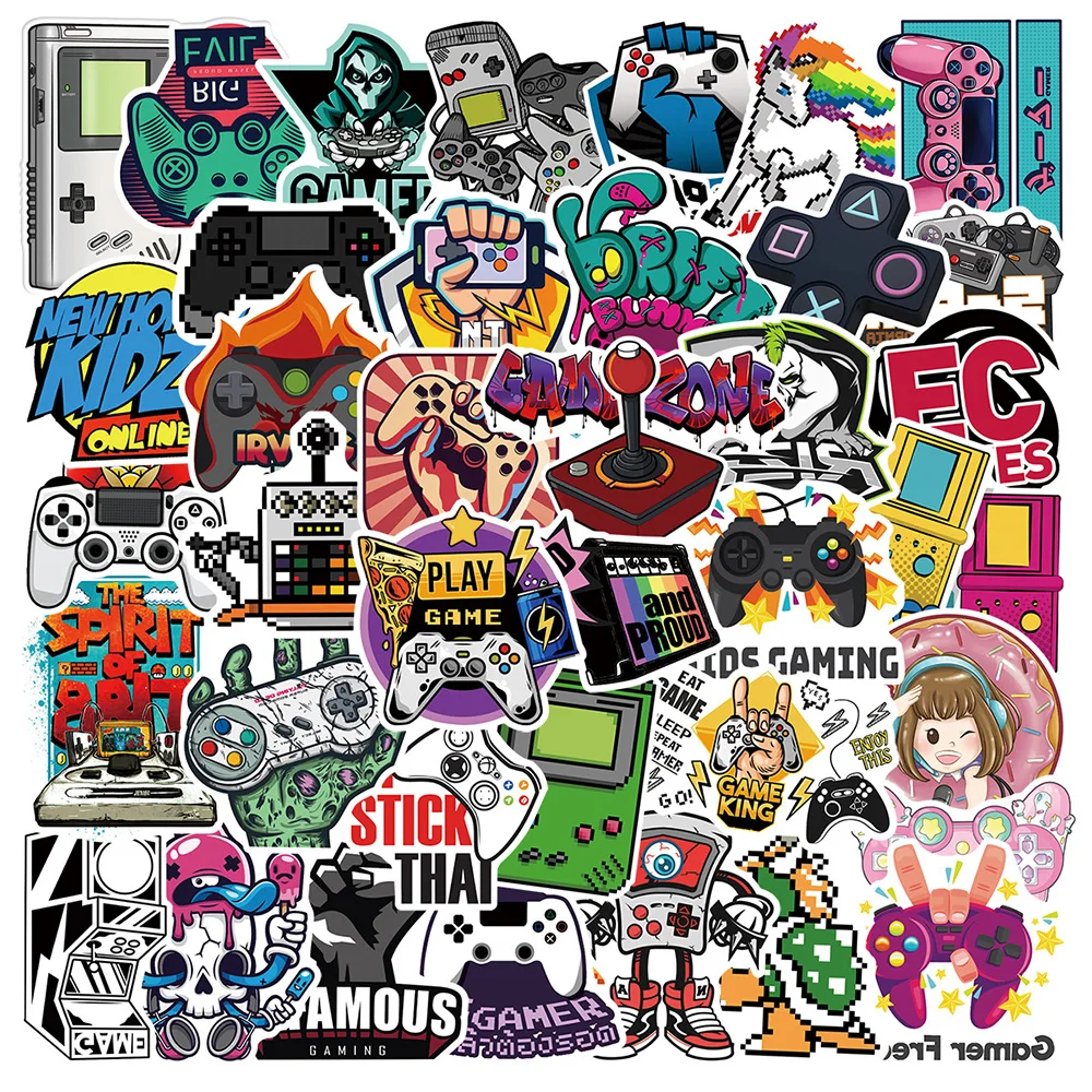 10/30/50pcs Cool Vintage Video Game Stickers Decal Skated Laptop Phone Bike Car  - £60.35 GBP