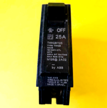 ⚡GENERAL ELECTRIC GE BY ABB THHQB1125 25A 120/240V 1-POLE THHQB CIRCUIT ... - $23.38