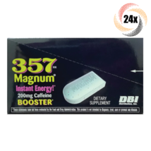 Full Box 24x Packets 357 Magnum Caffeine Energy Booster 200mg | 4 Tablet... - $54.02