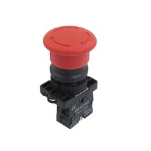 Uxcell a12082000ux0339 NC N/C Red Mushroom Emergency Stop Push Button Sw... - £13.42 GBP
