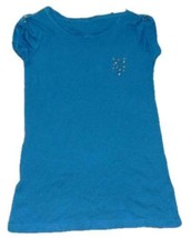 Girls Shirt Short Sleeve Pocket Tee Mudd Teal Blue Summer Top-size 16 - £7.91 GBP