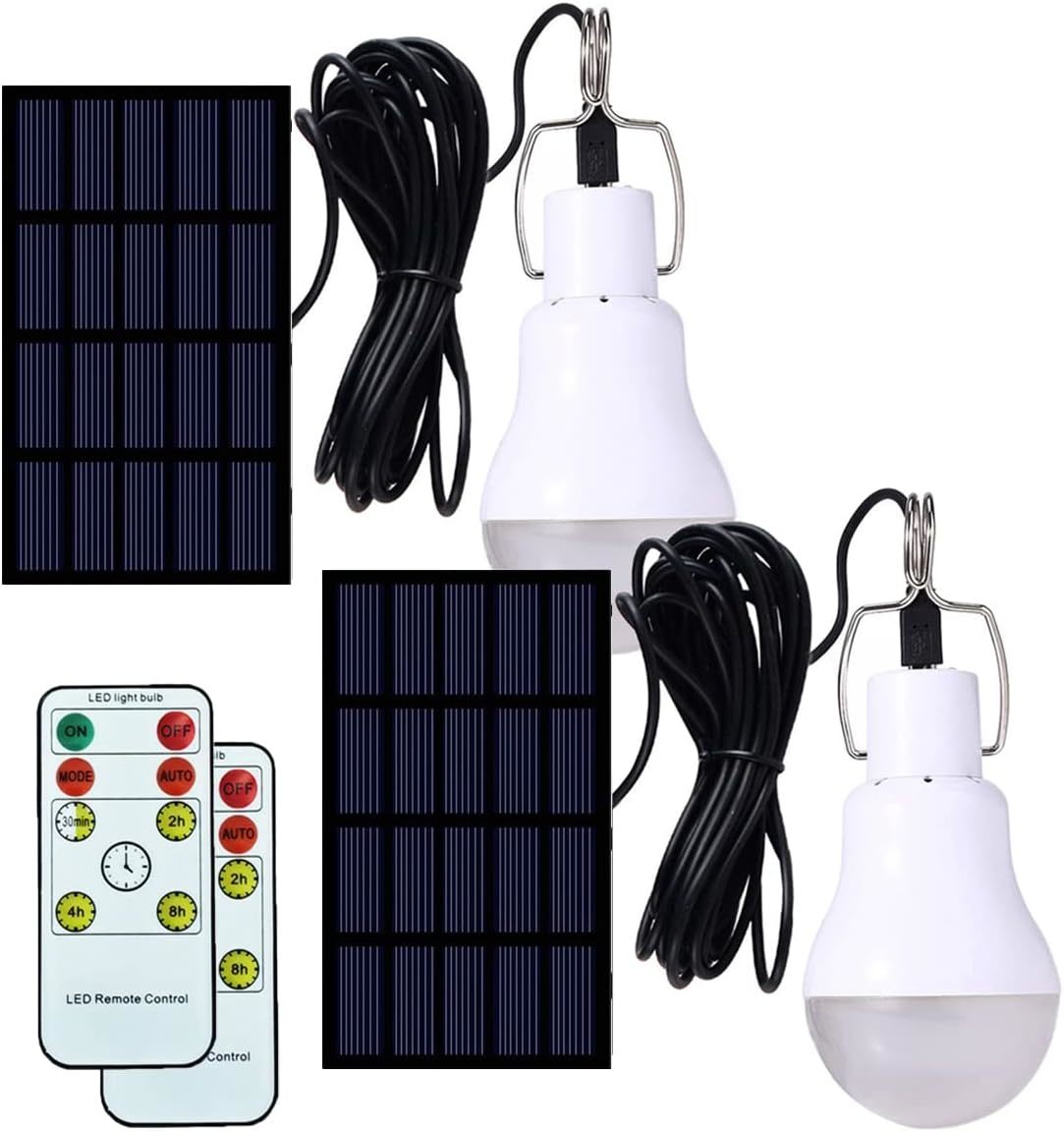 FLRONGSUN Solar Bulb Light 350LM Solar Powered Portable Camping Light Led  - $41.71