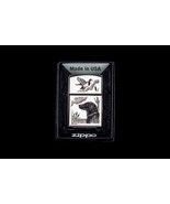 Sharp  Scrimshaw Black Lab Hunting Dog  Emblem Zippo Lighter  DS - $90.25