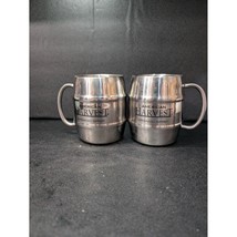 American Harvest Vodka Stainless Steel Barrel Mugs, Insulated Mug, Set of 2 - $11.88