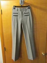 FABRIZIO GIANNI Gray Straight Leg Stretch Comfort Dress Pants sz 2 Front... - £19.71 GBP