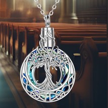 Tree of Life Urn Necklace For Ashes Celtic Knot - $128.00