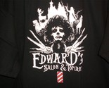 TeeFury Edward Scissorhands XLARGE Shirt &quot;Edward&#39;s Topiary and Salon&quot; BLACK - $15.00