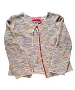 Nanos Moda España Tweed Jacket in Orange Girls Bambinas 12 made in Spain - $49.49