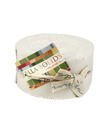 Jelly Roll Moda Bella Solids White Quilters Cotton Fabric Precuts Bundle M530.20 - €34,21 EUR