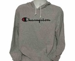 CHAMPION Hoodie Grey Pullover Logo Mens Large L - £17.36 GBP