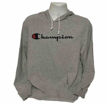 CHAMPION Hoodie Grey Pullover Logo Mens Large L - $22.20