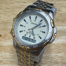 Vintage Pulsar Quartz Watch V041-9250 Men 100m Analog Digital Chrono New... - £44.58 GBP