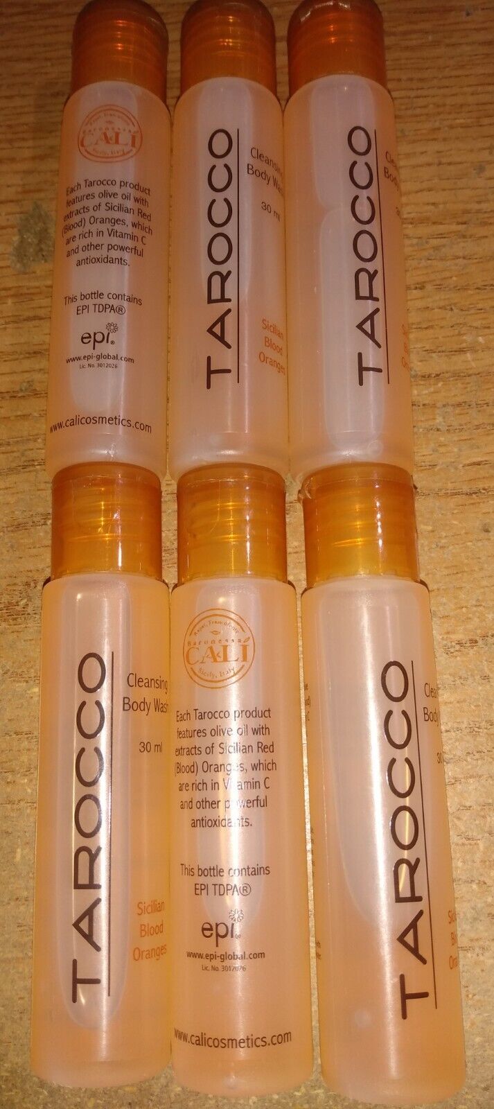 Lot of 6 Baronessa Cali Tarocco Sicilian Blood Orange Cleansing Body Was... - $3.00